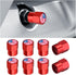 American Flag Tire Valve Stem Caps, 8 Pcs Tire Air Cap Covers, Aluminum Alloy Hexagon Wheel Valve Cap with Leak-Proof Rubber O-Ring for Car Truck ...