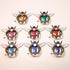 Bee Shape Style Alloy Color Paint Panel 360°Rotation Cell Phone Ring Holder Stand,Compatible for iPhone Samsung LG and Other Smartphones (Purple)...