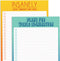 2 Funny To Do List Notepads - Set of Two 50 Sheet 5.5 x 8.5” Note Pads for Daily and Weekly Tasks, Planner Organizer, and Checklists - Fun Coworke...