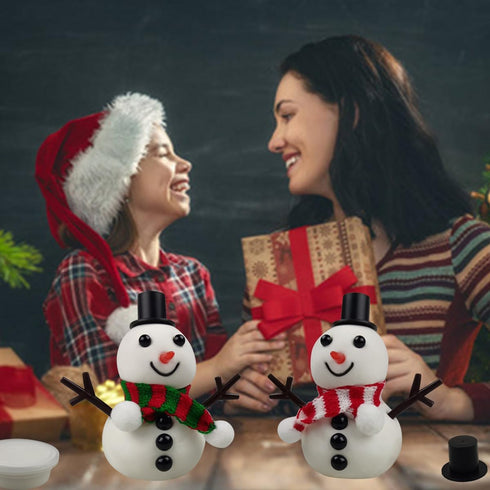 QINGQIU DIY Your Own Snowman Kit Molding Clay Build a Snowman Crafts Toy for Kids Boys Girls Christmas Stocking Stuffers Gifts...