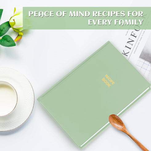 Perfect Blank Recipe book - Recipe Book to Write In Your Own Recipes,Organize Your Recipes- Waterproof Cover and 186 Blank Pages Recipe Notebook (...
