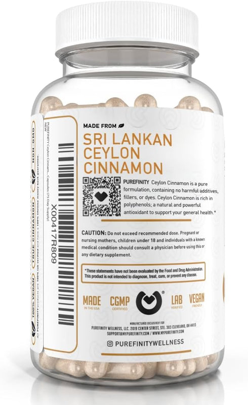Ceylon Cinnamon Capsules – True Antioxidant Supplement from Sri Lanka Bark, Powerful Alternative to Pills or Tablets – 1500 mg, Vegan, Non-GMO, 15...