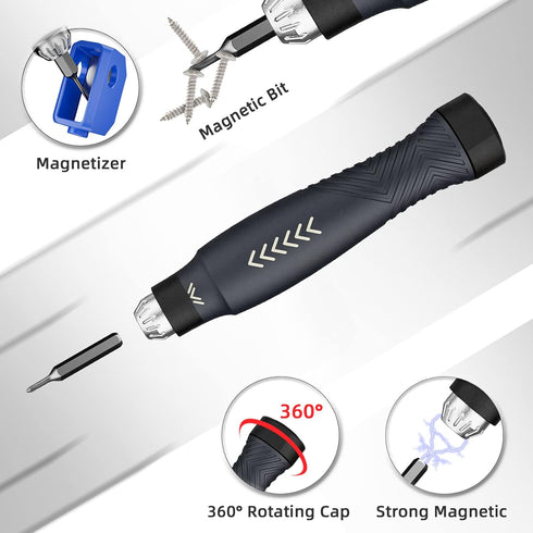 JAKEMY Precision Screwdriver Set: Building-block Screwdriver for Men, 25 in 1 Screwdriver Repair Tool Kit for Laptop, Computer, Macbook, iPhone, W...
