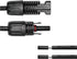 Renogy 10Ft 10AWG Solar Wire Extension Cables with Female and Male Connector, 1 Pair, Adaptor Kit, Black...