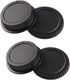 Front Body Cap & Rear Lens Cap Cover Compatible for Canon T8 T8i T7 T7I T6 T6i SL3, 90D 80D 77D 70D 7D 6D Mark II/I, 5D Mark IV/III/II kit EF/EF-S...