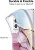 JIAXIUFEN Galaxy S21 Ultra Case Gold Electroplated Glitter Marble Slim Shockproof TPU Soft Rubber Silicone Cover Phone Case for Samsung Galaxy S21...