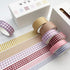 YUBBAEX 6 Rolls Plaid Washi Tape Set Basic Grid Masking Decorative Tapes for Arts, DIY Crafts, Journals, Planners, Scrapbooking, Wrapping (Basic P...