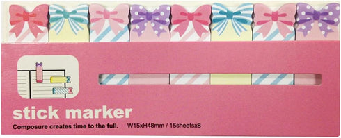 Wrapables Bookmark Flag Tab Sticky Markers, Bows (Set of 2)...