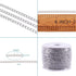 Pandahall 82 Feet/25M Soldered 304 Stainless Steel Curb Chains 4x3x0.6mm Stainless Steel Color Plated for Jewelry Making...