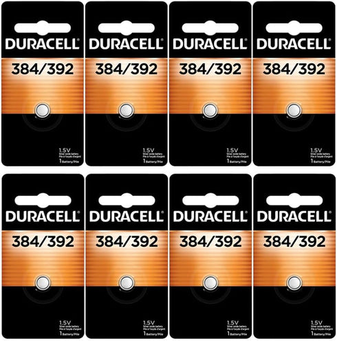 Duracell 384/392 - 2 pack - 4 packs - 8 total batteries...