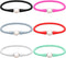 6 Pcs 9-11 mm Silicone Rubber Real Natural Freshwater Pearls Bracelets for Women Womens Charm Bangle Personalized Jewelry Silicone Bracelet Colore...