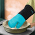 sungwoo Extra Long Silicone Oven Mitts, Heat Resistant Oven Gloves with Quilted Liner Non-Slip Textured Grip Perfect for BBQ, Baking, Cooking and ...