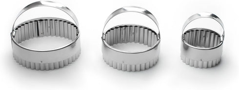 Fox Run Crinkled Cookie Cutter Set, Stainless Steel, 3-Piece...