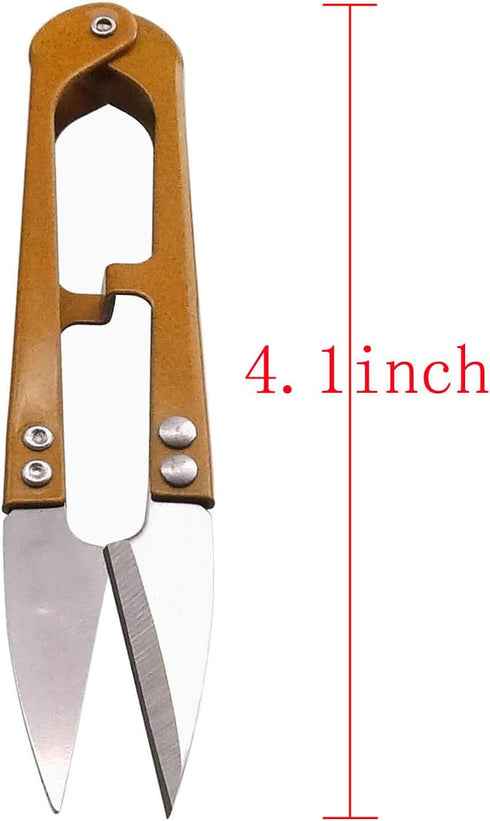Penta Angel 4.1inch Sewing Scissors Yarn Thread Scissors Mini Small Snips Trimming Nipper - Great for Stitch,DIY Supplies (3PCS, Gold)...