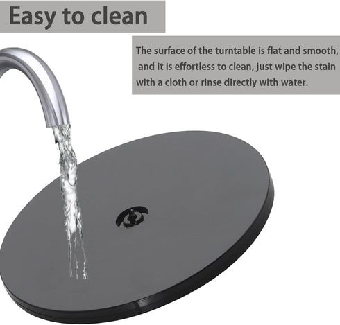 Lazy Susan Organizer 360 Degree Manual Rotary Table Lazy Sofa Storage Shelf, Mini Lazy Sofa Turntable, Ball Bearing Rotating Fridge Tray Ideal for...
