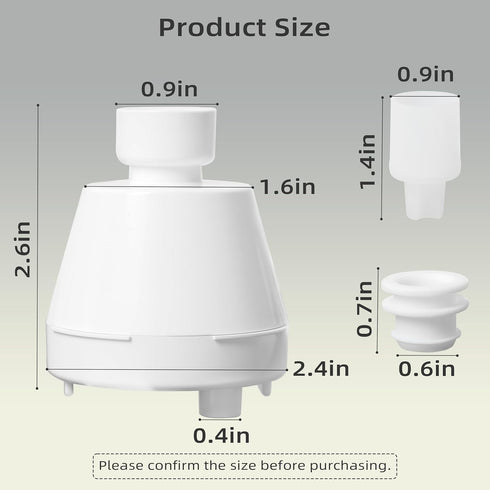 Cat Water Fountain Replacement Filter Housing & Silicone Nozzle Plug Set Pet Water Dispenser, Pet Water Fountain Parts Accessories(B. 1 Housing+2 ...