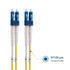 Cable Matters Plenum Rated Duplex OS2 Single Mode Fiber Optic Patch Cable - 1m / 3.3ft, LC to LC UPC 9/125 OFNP OS2 Fiber Optic Cable...