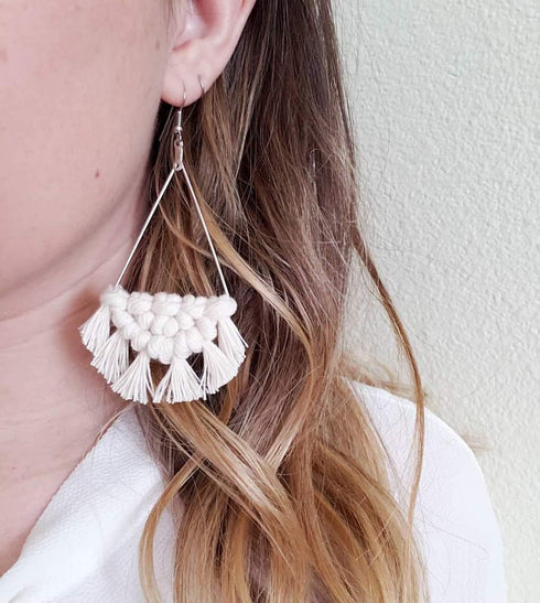 Bohemian Handmade Fringe Tassel Dangle Drop Statement Earrings for Women...