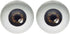 100PCS 8MM Human Eyes Glass Cabochon for Art Dolls Sculptures Props Masks Fursuits Taxidermy Jewelry Making Flatback 0.31inches...