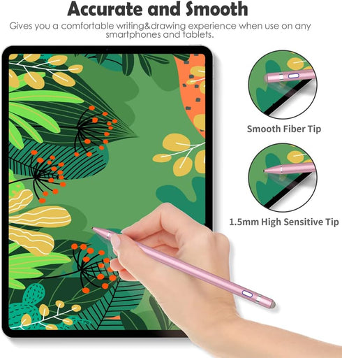 Active Stylus Pen for Touch Screens,Dual Pen Tips for iOS & Android Drawing & Writing,High Precise Digital Pencil for Apple iPhone 15/14/13/12/11/...