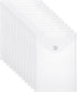 Document Folders, 12 Pack Large Clear Die & Stamp Storage Bag 10 x 7 inch Transparent Plastic Envelopes Waterproof Poly Envelope with Closure File...