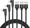 Hi-Mobiler Fast Charging Cable, 3ft Right Angle Cable,3 Pack Nylon Braided Fast Speed Data Sync Charging Cord Powerline Compatible with Phone 13/1...