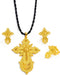 Ethiopian Jewelry Sets Cross Pendant Necklaces Earrings Rings African Eritrean Wedding Accessories, Ethiopia Eritrea Ethnic Jewelry Sets with Cros...
