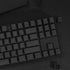PBT Keycaps 60 Percent - Black 142 Keys Keycap Set Cherry Profile DYE-Sub, Custom Gray Theme Minimalist Style Keyboard keycaps Suitable for 60/61/...