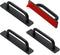 Ravinte Adhesive Cabinet Handles Self Stick Drawer Pulls Stick on Handle Black Cabinet Pulls No Drilling Push Pull Helper for Kitchen Cabinet Wind...