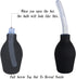 Anal Douche Enema Bulb Vaginal Douche Enema Cleaner for Women’s or Man’s Health (500ml Black and Transparent)...
