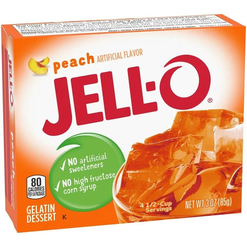 Jell-o, Gelatin Dessert, Peach (Pack of 2)...