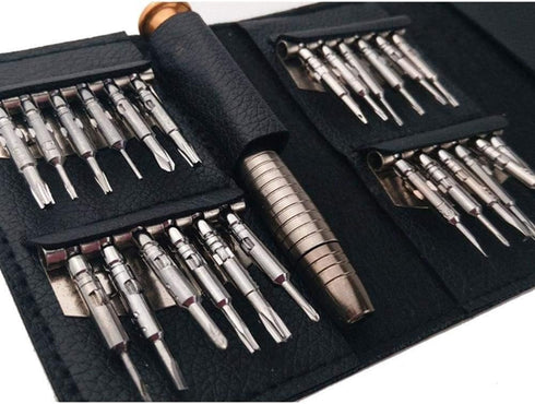 25PCS Mini Screwdriver Set with Case, Precision Screwdriver Kit with 6 Different Size Flathead and Phillips Screwdrivers, Perfect mini Screwdriver...