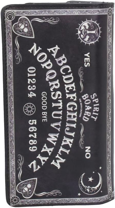 Nemesis Now Ouija Spirit Board Embossed Wallet, Gothic Purse, Occult Accessory, Black, 18.5cm...