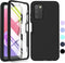 for Samsung Galaxy A03s Phone Case: Shockproof Silicone Slim Cover Hybrid Protective Cell Case - Durable TPU Dual Layer Drop-Proof Cover (Black)...