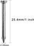 masonry Steel Nails (200 pcs), Galvanized Concrete Wall Nail for Hanging Pictures and Woodworking, Suit for Drywall and Pine (2.5CM)...