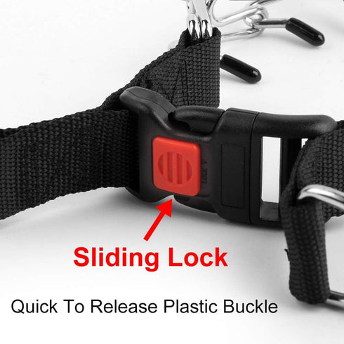 CBBPET Dog Prong Collar, Adjustable Dog Training Collar with Quick Release Buckle for Small Medium Large Dogs...