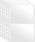 A5 Index Card Sleeves Binder Sheets - 50 Pack | Clear Plastic Refill 2 Pocket Page Protector for Recipe Cards, Photo Cards, Flash Cards | Fits 6-R...