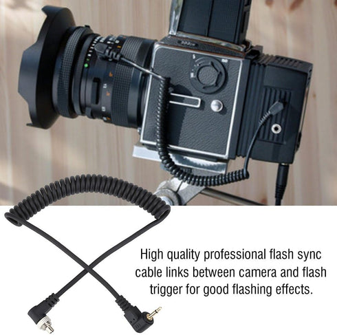 2.5mm to Male Flash PC Sync Cable, for Linking Many Kinds of Cameras and Flash Triggers...
