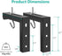WALI Universal Projector Screen Ceiling Mount, Wall Hanging Mount L-Brackets, 6 inch Adjustable Extension with Hook Kit, Perfect Projector Screen ...