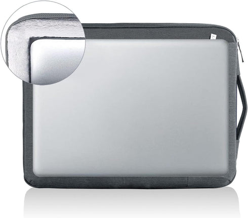 LANDICI 360° Protective Laptop Sleeve 13-14 Inch, Computer Bag Carrying Case for MacBook Air 13 M1/2022 M2, MacBook Pro 13/14 2021, Chromebook 14,...