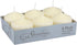 Stonebriar 6 Pack Tall 3 x 3 Inch 18 Hour Long Burning Unscented Ivory Wax Pillar Candles...