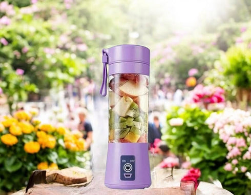 Portable Blender for Shakes and Smoothies, Personal Blender for Kitchen, with Rechargeable USB,380Ml 25 watts With 6 Blades, Handheld Blender for ...