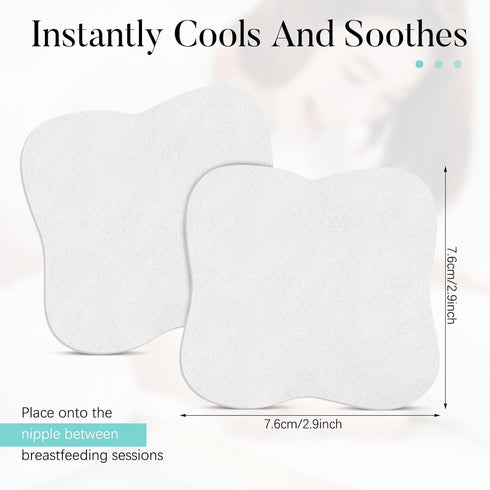 20 Pieces Soothing Gel Pads Adjusting Hydrogel Reusable Pads Breastfeeding Essentials Nursing Pads Breast Pads Cooling Relief for Moms Sore Nipple...