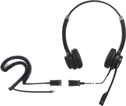 IPD IPH-255 Phone Headset with Noise cancelling Microphone for Office and Call center -Compatible with Cisco landline phones -7800/7900/8800/6945 ...