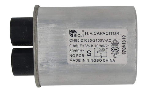CQC&VDE Certification Universal Household Microwave High Voltage Capacitor ch85 2100V AC H.V.Capacitor 10/85/21 50/60Hz NO PCB,VDE EN61270-1 (2108...