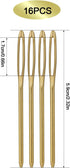 16pcs Large-Eye Blunt Needles, 7cm/2.75inch Yarn Knitting Needles Tapestry Sewing Needles Wool Hand Metal Sewing Knitting Needles for Crochet Proj...