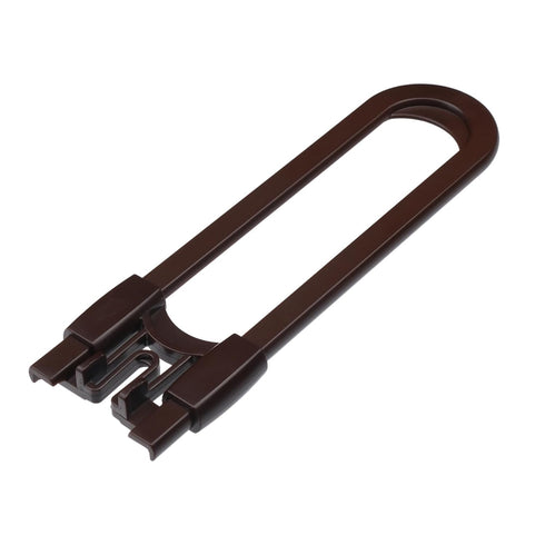 Sliding Cabinet Locks Baby Proofing – Adjustable Child Safety Latches for Knobs & Handles – 10 Pack – No Adhesive Drilling or Tools - Brown...