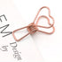 100 Pcs Mini Clips, Heart Shape Multicolor Paper Clips for Paperwork, Home, School, Office Supplies (Rose Gold)...