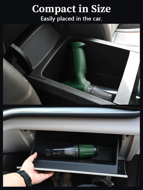 Handheld Car Vacuum Cleaner, 8000PA High Power Handheld Vacuum Cordless, 3 in 1 Portable Car Vacuum Cordless, Rechargeable Mini Vacuum Cleaner for...
