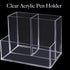 Pen Holder, Clear Acrylic Makeup Brush Holder, Pencil Holder for Desk with 3 Compartments, Pen Pencil Organizer for Desk, Art Supply (Clear)...